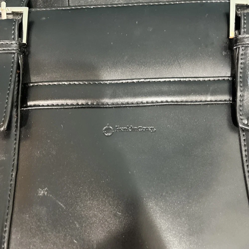 Franklin Covey Laptop Tote Womens Large Black Briefcase Professional Work‎ Bag